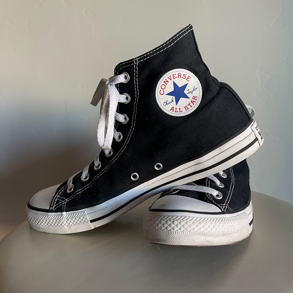 Converse Black and White High-Tops